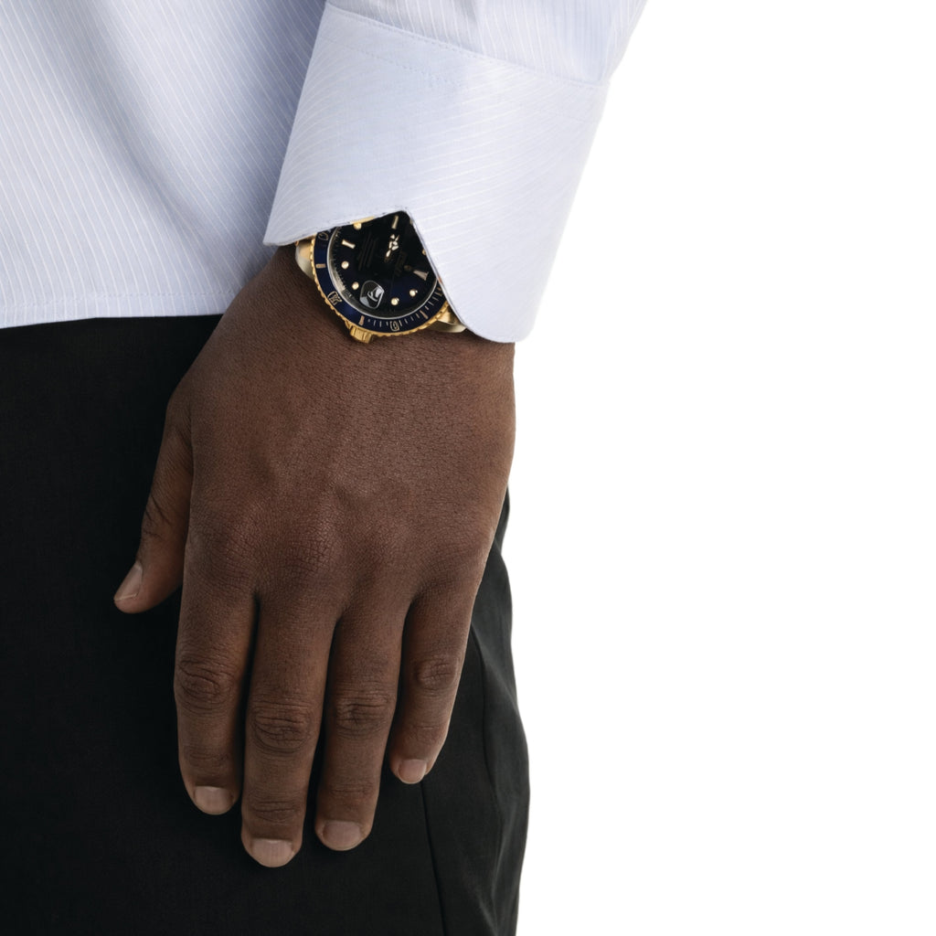 Sinai Collection Luxe Cotton Cocktail Blue Dress Shirt
