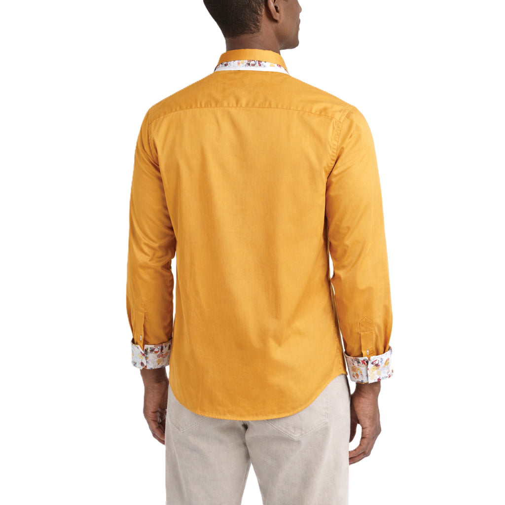 Sinai Collection Luxe Cotton Cocktail Mustard Dress Shirt