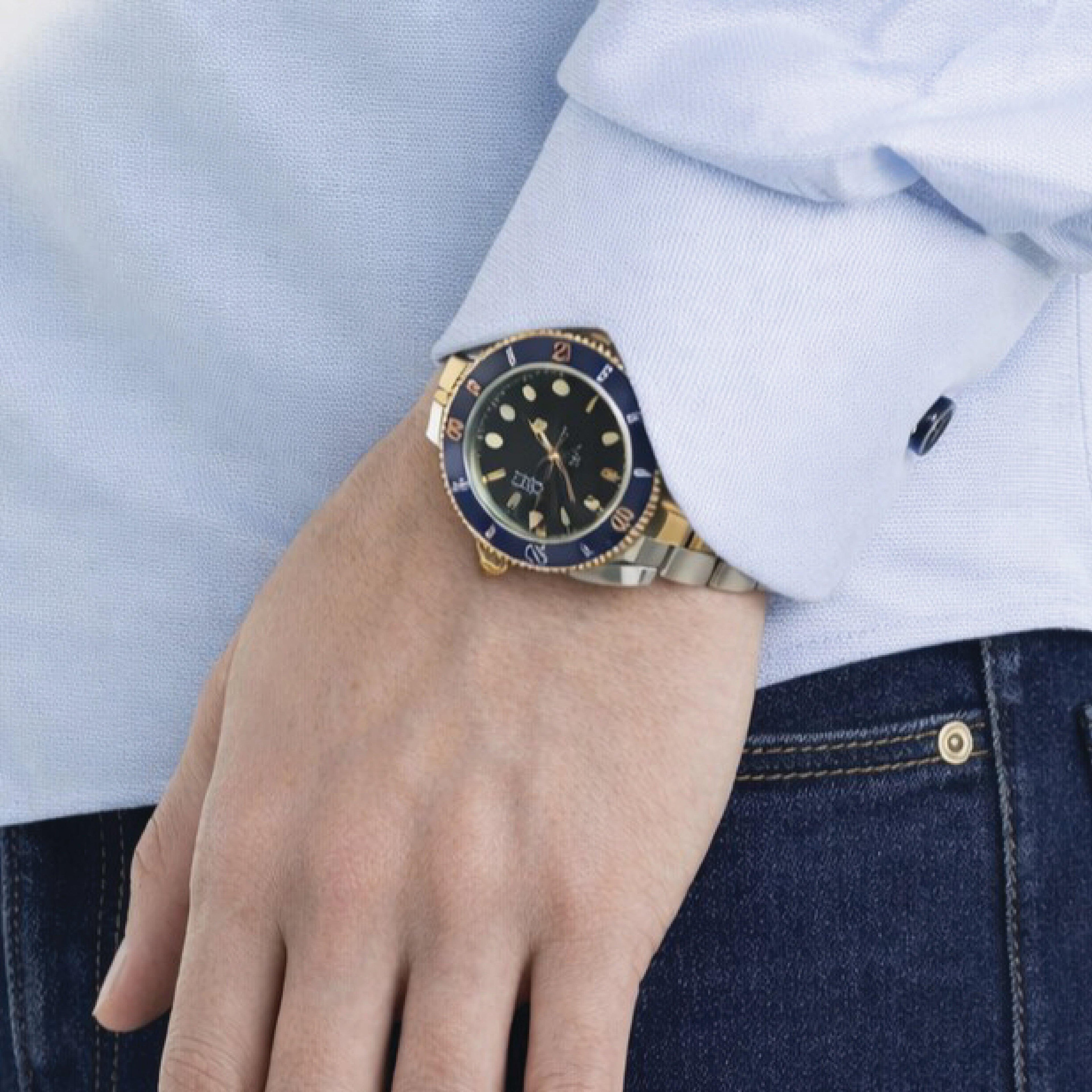 Sinai Collection Luxe Cotton Feather Blue Dress Shirt