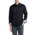 Sinai Collection Luxe Cotton Monochrome Black Dress Shirt