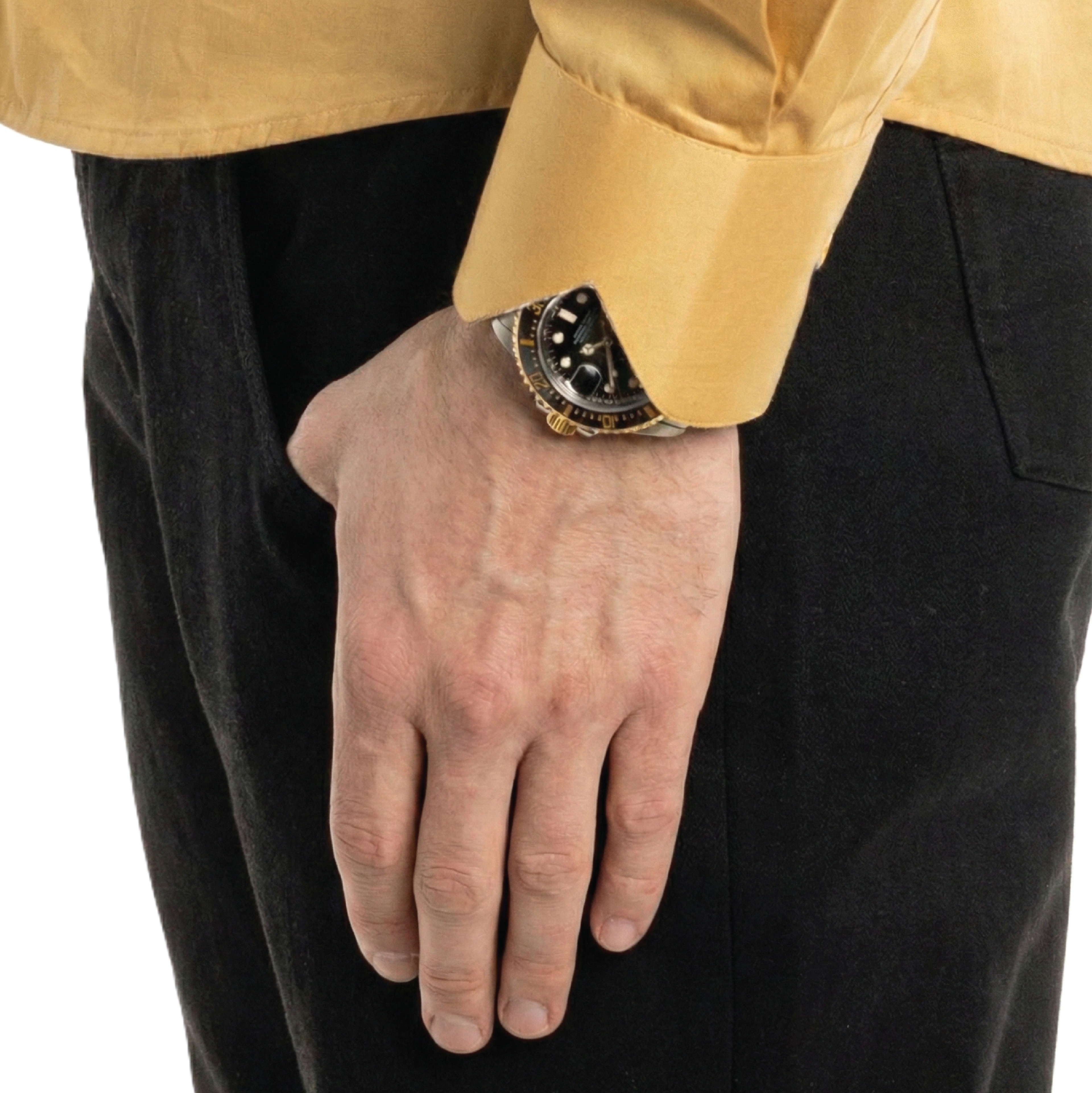 Sinai Collection Luxe Cotton Monochrome Gold Dress Shirt