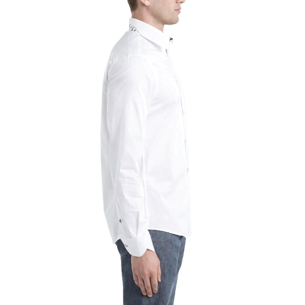 Sinai Collection Luxe Cotton Monochrome White Dress Shirt