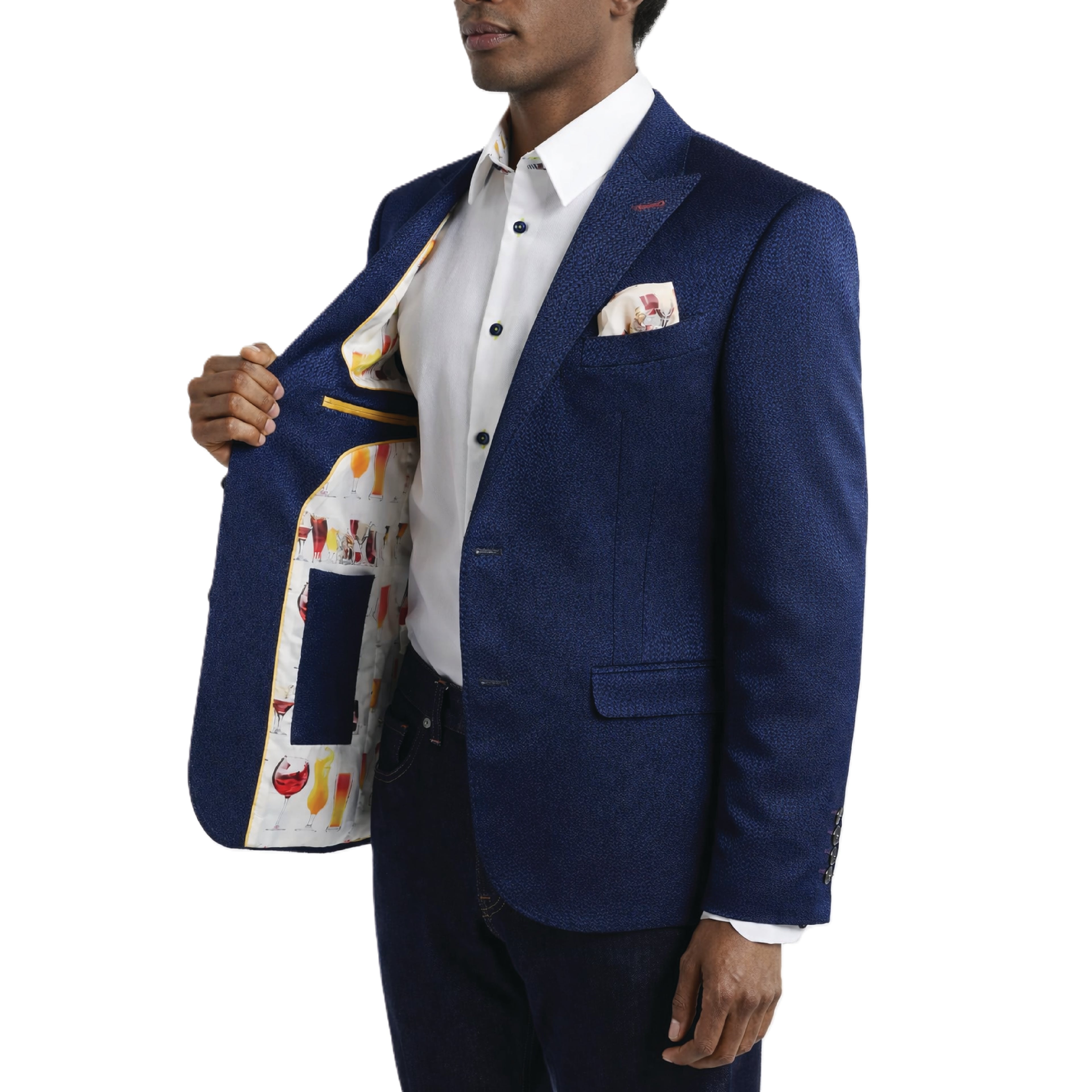 Siragusa Sinai Collection Navy Cocktail Sport Jacket