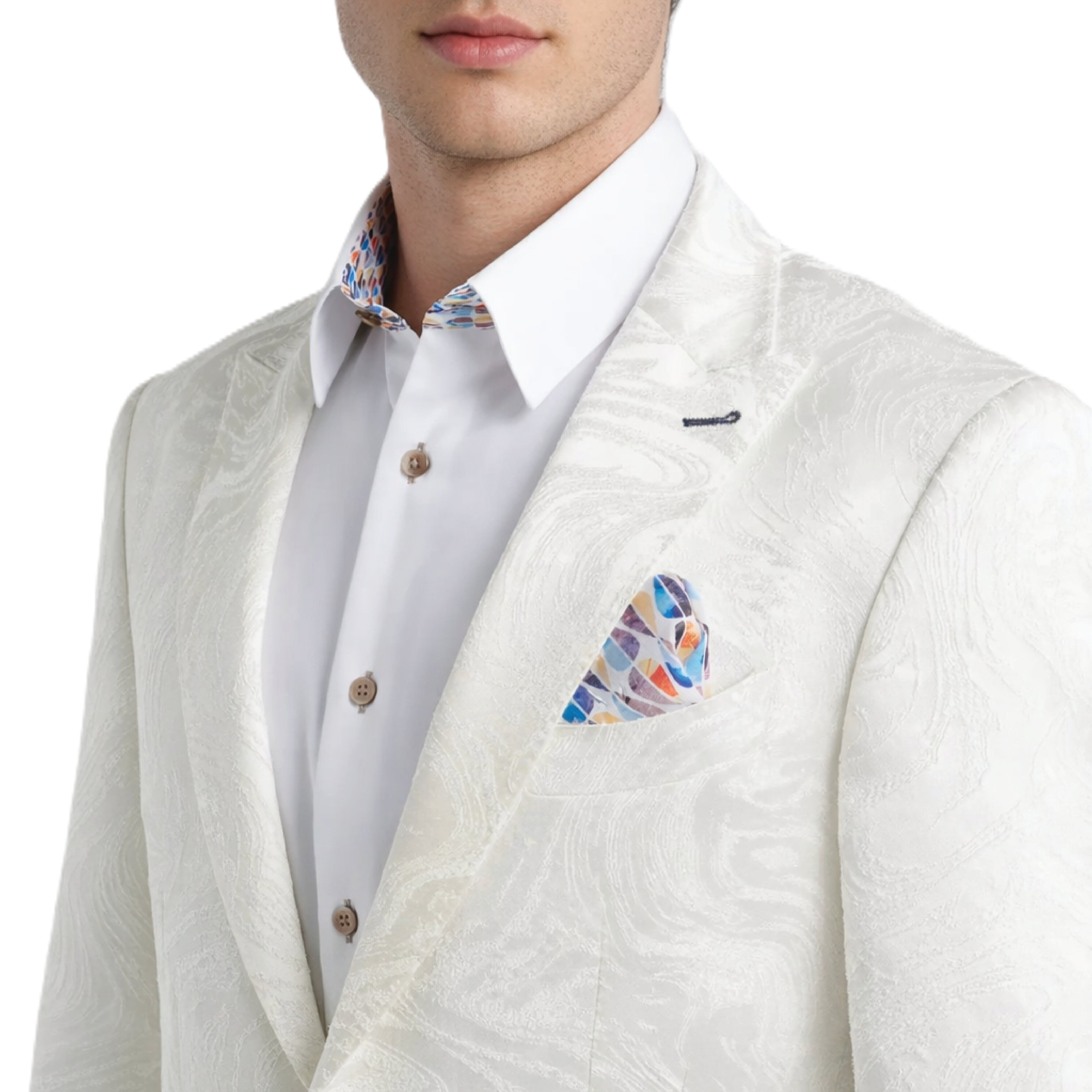 Siragusa Sinai Collection Paisley Ivory Sport Jacket